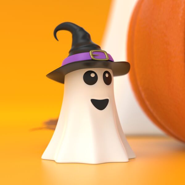 Set Basic Halloween 2 3D Model - shaded view, clean NURBS geometry for Rhino