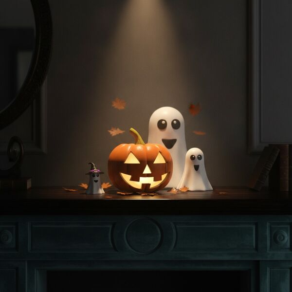 Set Basic Halloween 1 3D Model