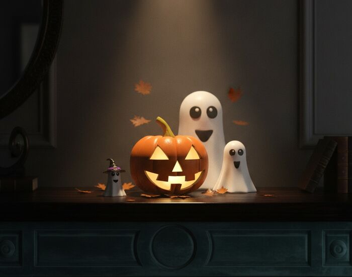 Set Basic Halloween 1 3D Model