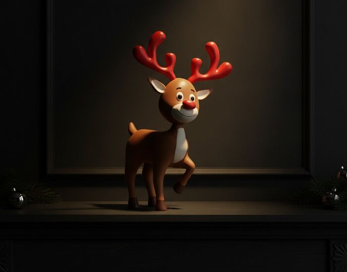 Rudolf Reindeer 3D Model