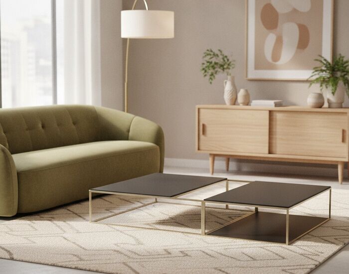 Low Rectangular Table 01 3D Model