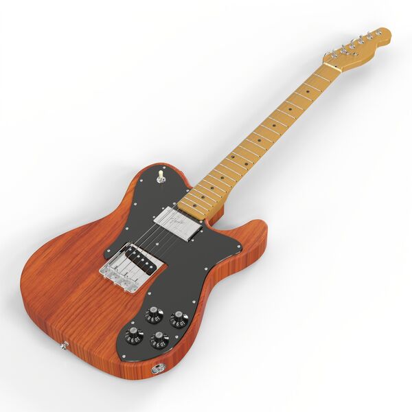 Fender Telecaster Custom '72 3D model — styled interior scene