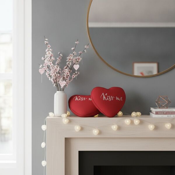 Valentine S Heart Pillow San - interior view 1