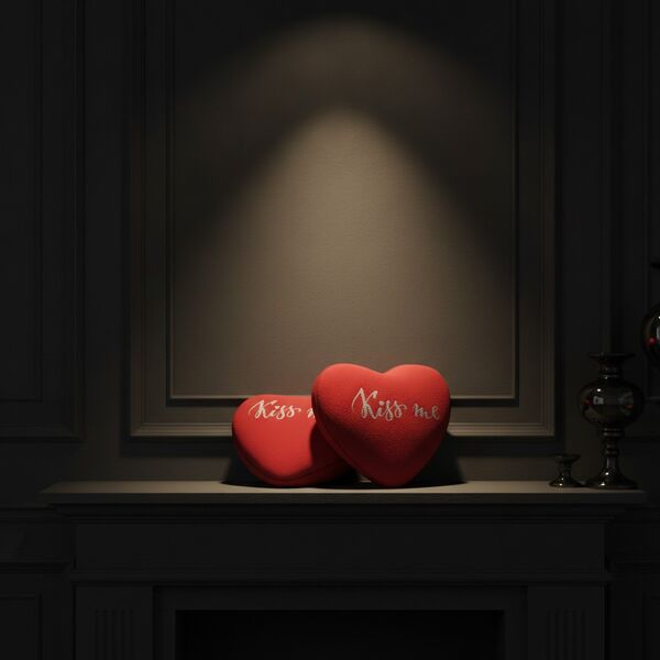 Valentine S Heart Pillow San - interior view 2