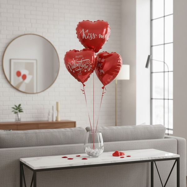 Valentine S Heart Ballons San 3D Model