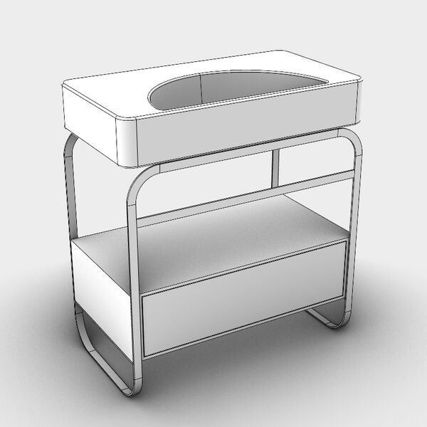 Alice Ceramica  Lunaris Structure 81 Drawer 3D model — studio render