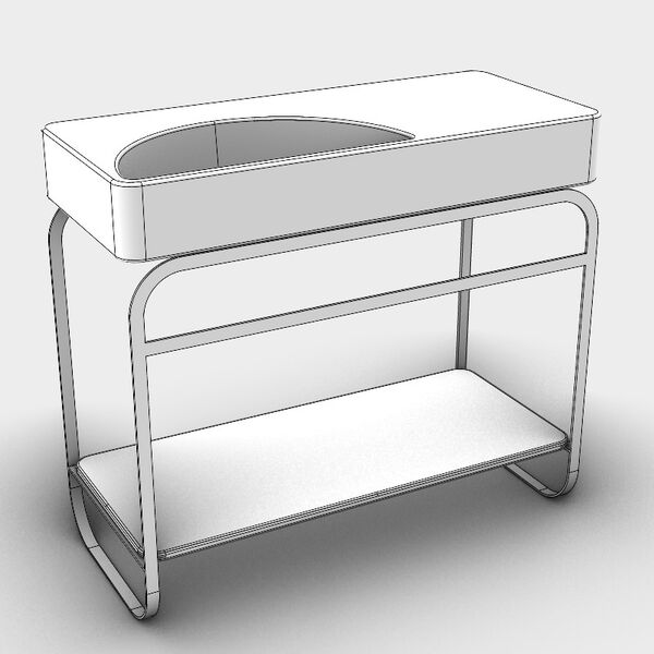 Alice Ceramica  Lunaris Structure 101 Top 3D model — studio render