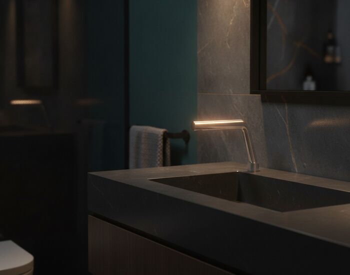 Bathroom Metal Tap 01 3D Model