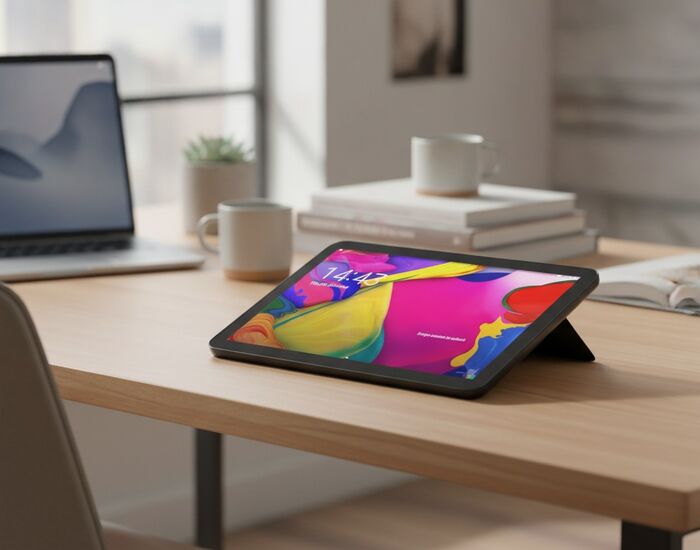 Black Plastic Frame Android Tablet 01 3D Model