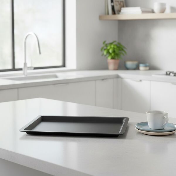 Plastic Black Tray 01 3D Model