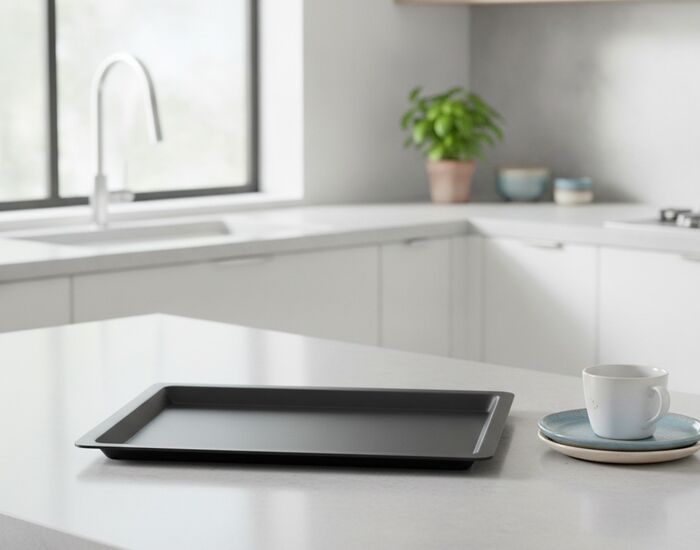 Plastic Black Tray 01 3D Model