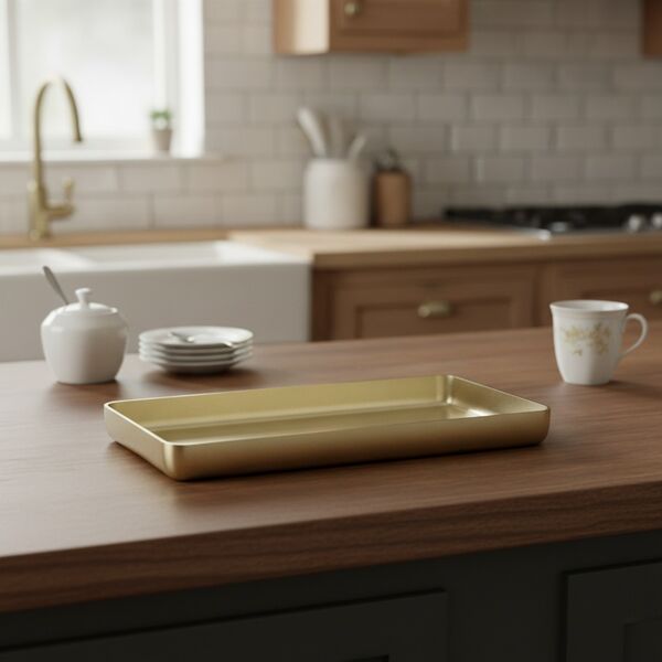 Metal Classic Tray 03 3D Model