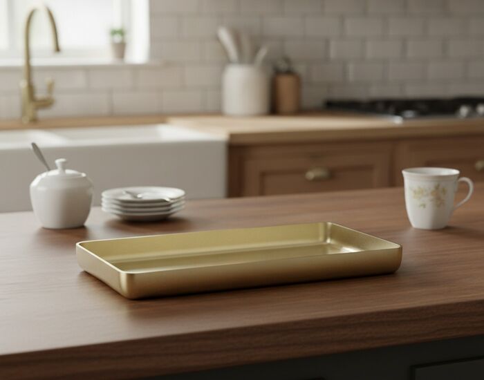Metal Classic Tray 03 3D Model