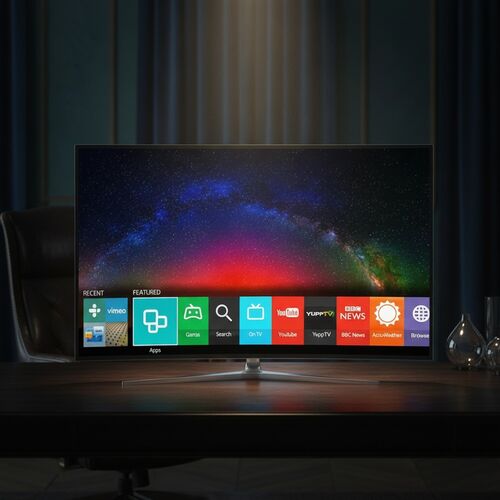 Samsung 4k Curved 65 01 3D Model TV 3D Model