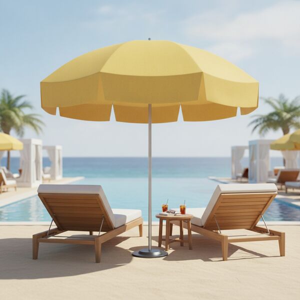 Beach Opened Umbrella 02 3D Model
