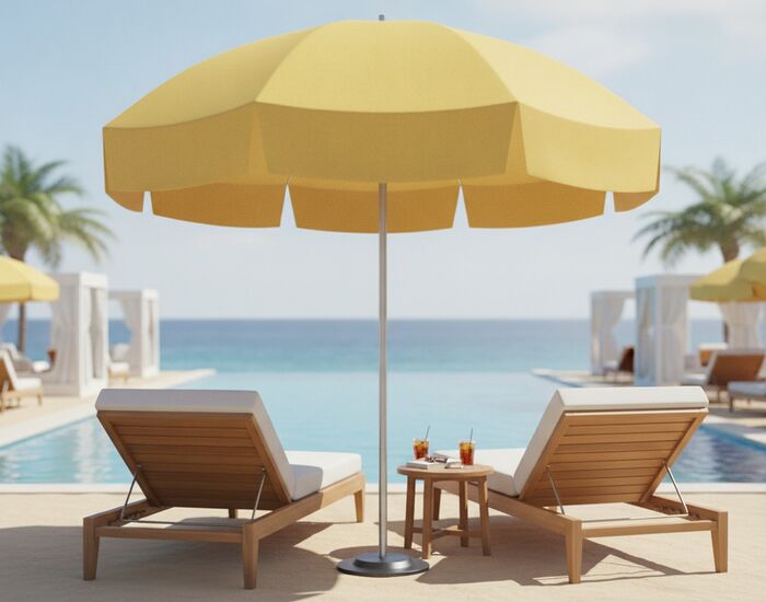 Beach Opened Umbrella 02 3D Model