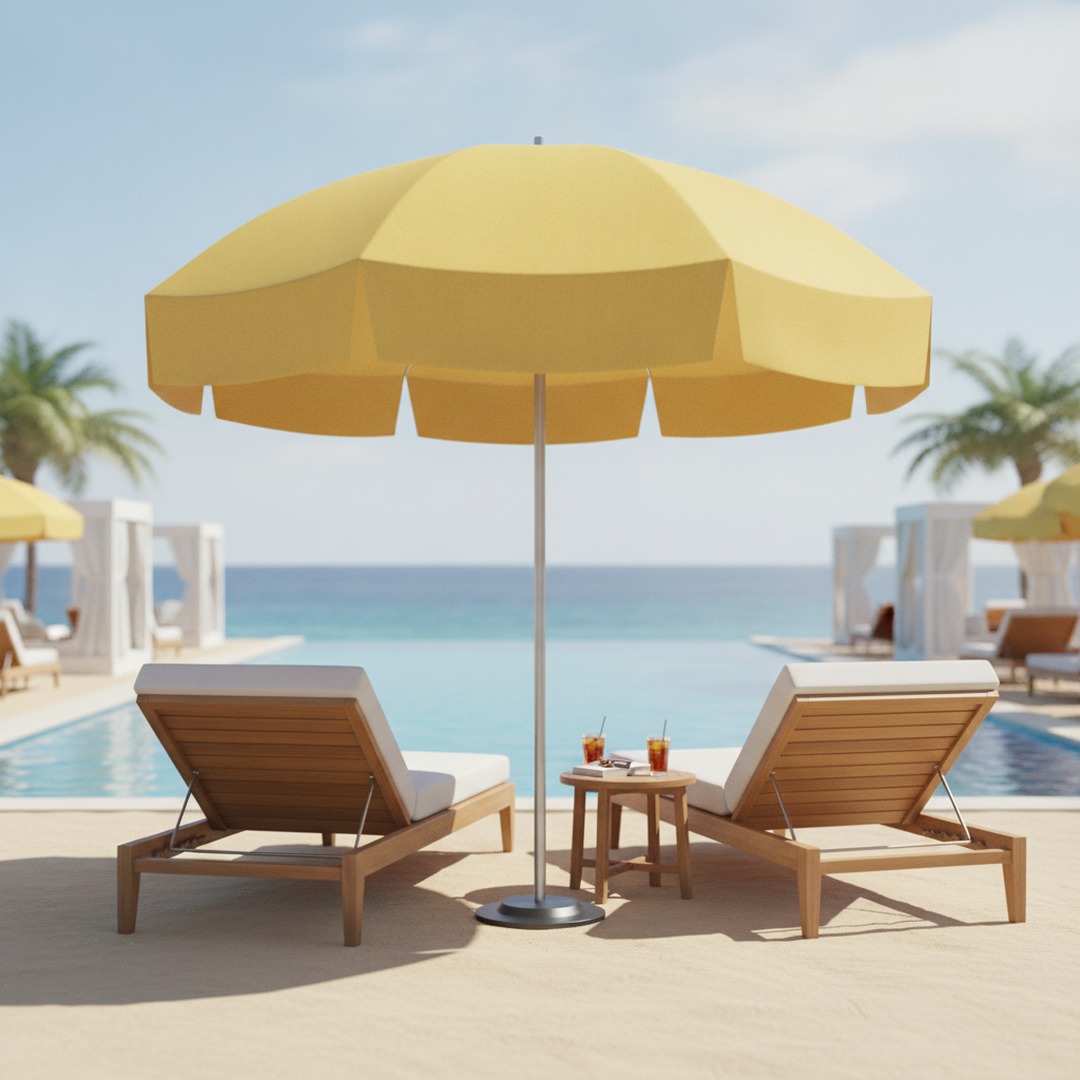 Beach Opened Umbrella 02 3D Model