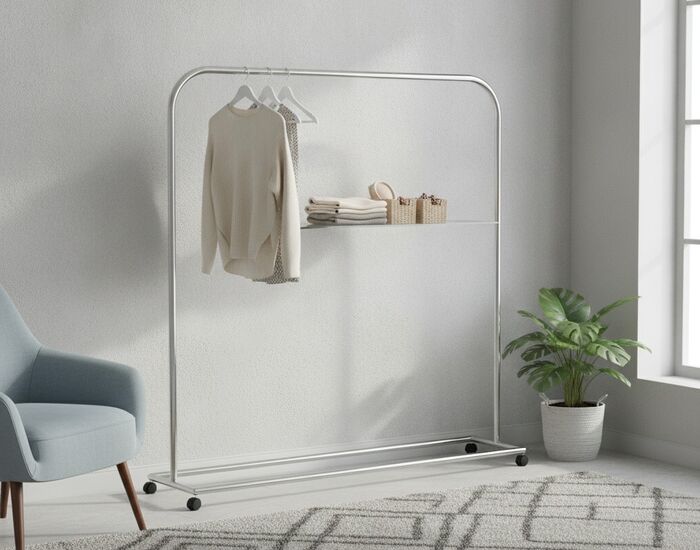 Cart Metal Wardrobe 01 3D Model