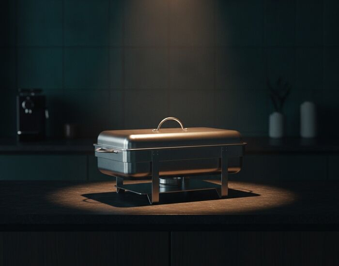 Catering Food Metal Warmer 01 3D Model