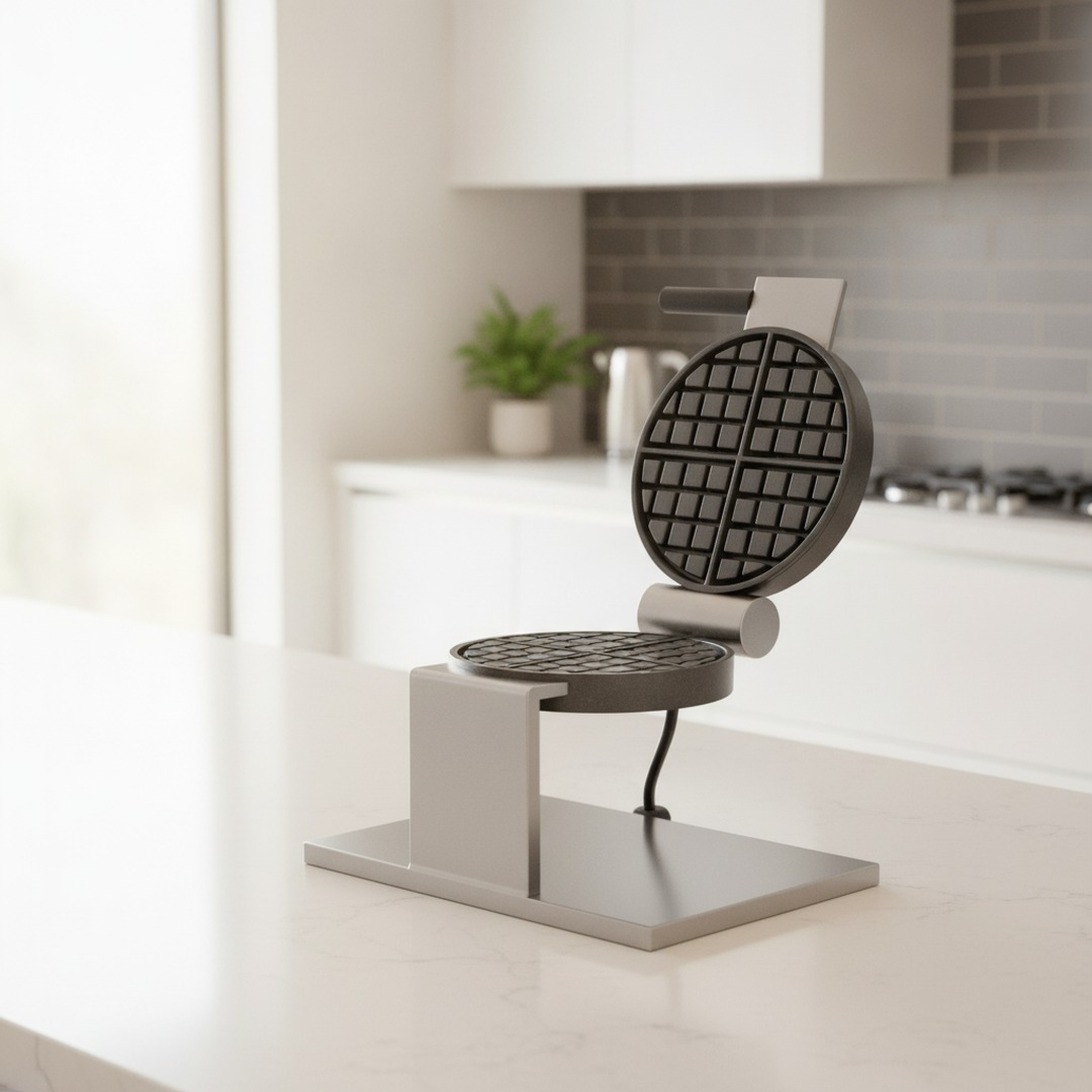 Maker Metal Gray Waffle 01 3D Model