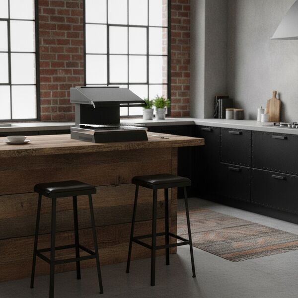 Metal Black Grill 01 - interior view 1
