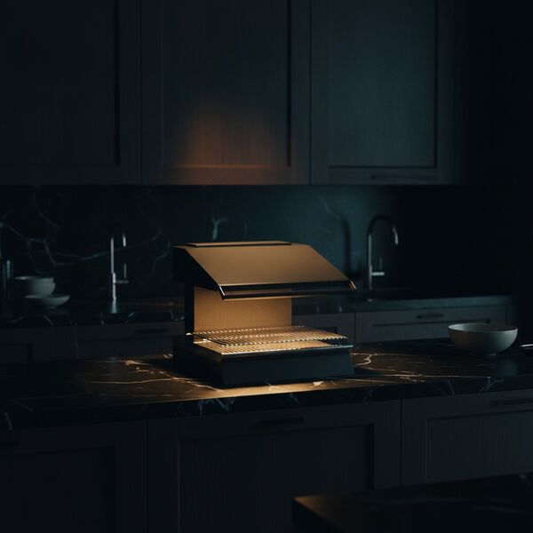 Metal Black Grill 01 - interior view 2