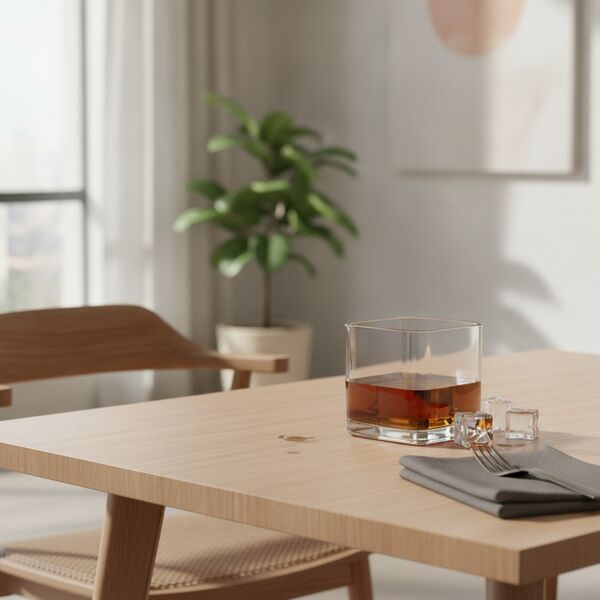 Whiskey Old Fashioned Glass 01 - interior view 2
