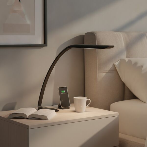 Desk Black Plastic Lamp 02 - interior view 2