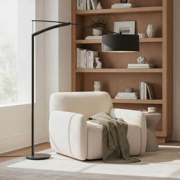 Floor Black Metal Lamp 03 - interior view 1