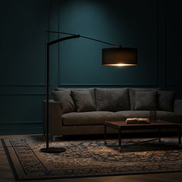 Floor Black Metal Lamp 03 - interior view 2