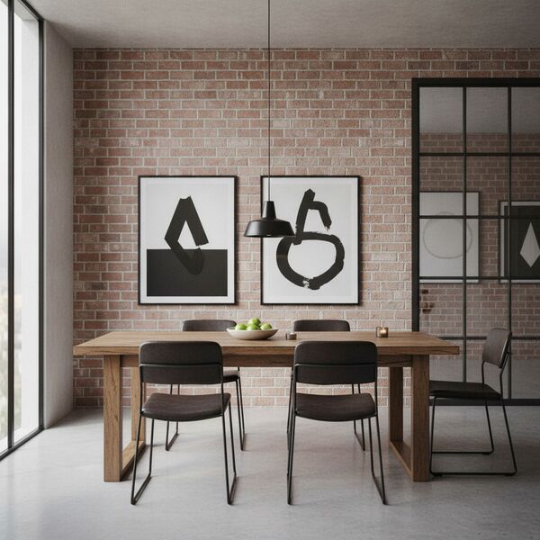 Pendant Round Black Lamp 05 - interior view 1