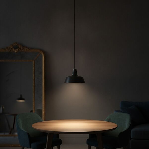 Pendant Round Black Lamp 05 - interior view 2