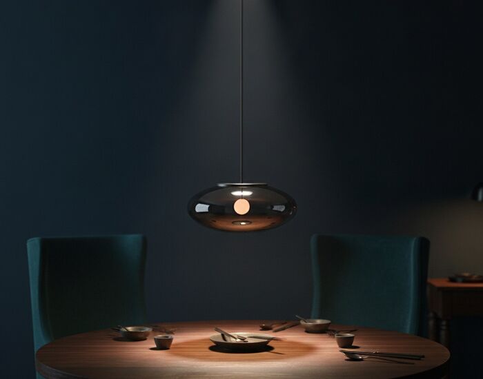 Pendant Round Black Lamp 10 3D Model