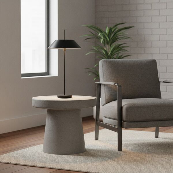 Table Black Lamp 02 - interior view 1