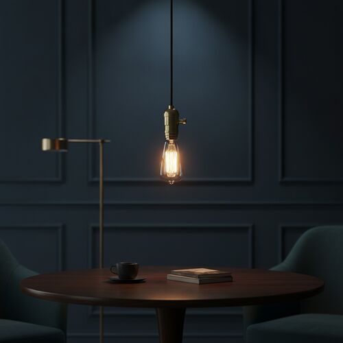 Bulb With Wire Light 01 3D Model