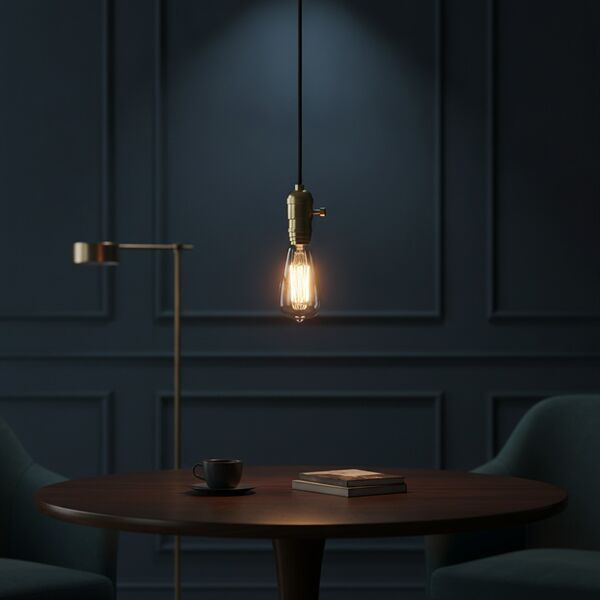 Bulb With Wire Light 01 3D Model