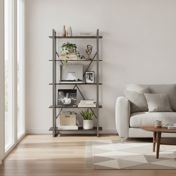 Metal Frame Library 02 - interior view 1