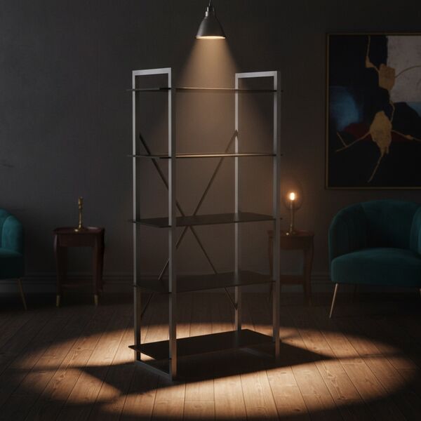 Metal Frame Library 02 - interior view 2