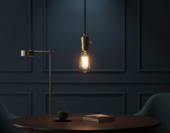 Bulb With Wire Light 01 3D Model